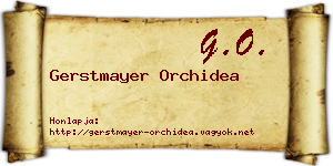 Gerstmayer Orchidea névjegykártya